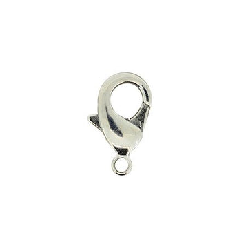 Karabiner silberfärbig nickelfrei 12mm 10 Stück/Pkg