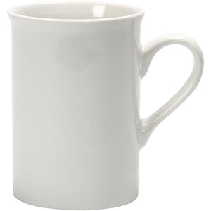 Tasse Becher weiß Keramik h:10cm D:6,9-7,4cm 1 Stück
