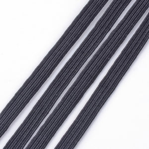 Gummiband schwarz 5mm 184m
