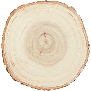 Holzscheibe Natur mit Rinde 16-19cm Holzscheibe