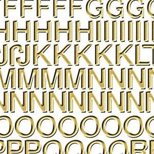 Konturensticker Buchstaben Schrift Helvetica 10x23cm 1 Bogen