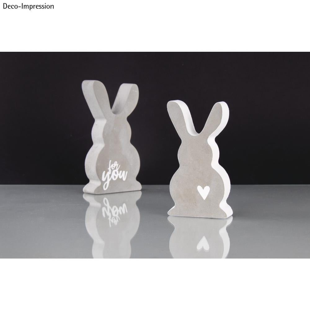 Gießform Hasenfamilie PET-Kunststoff 8x14+6,5x11,7cm