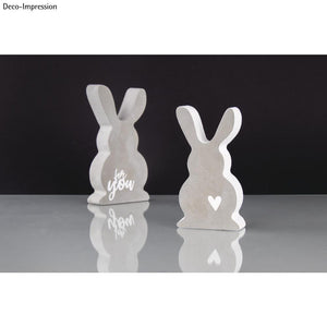 Gießform Hasenfamilie PET-Kunststoff 8x14+6,5x11,7cm