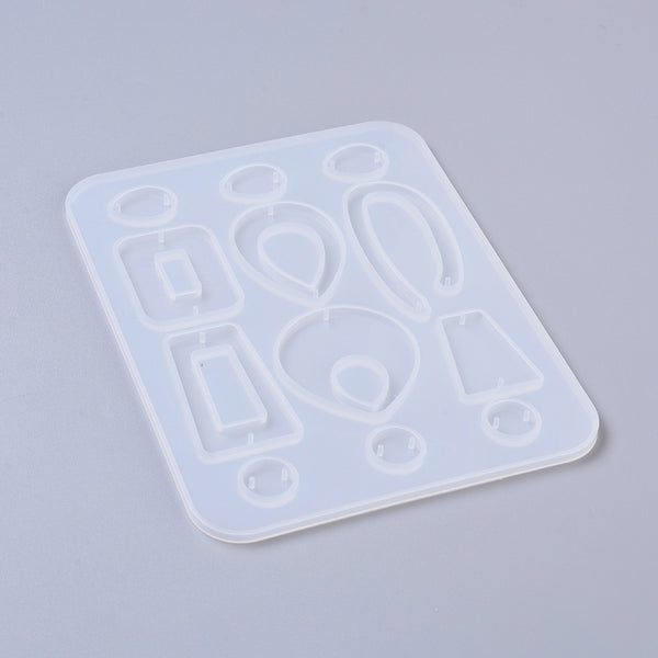 Silikongießform Ohrringe Mischformen Schmuckherstellung Gießform 156x122x4mm