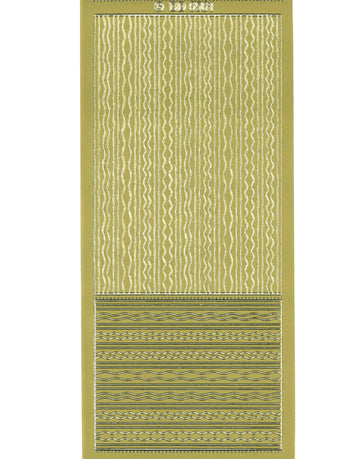 Shiny Outline Sticker Streifen Linien Wellen gold Konturensticker 10x23cm Bogen