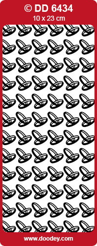 Glänzende Konturaufkleber Eheringe Gold Konturensticker 10x23cm Bogen