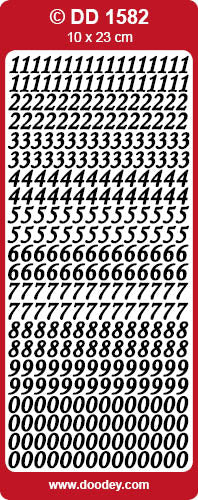 Glänzende Umrissaufkleber Zahlen eleganter Gold Konturensticker 10x23cm Bogen