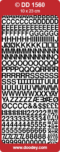 Shiny Outline Sticker Buchstaben Helvetica 7,5 silber Konturensticker 10x23cm Bogen