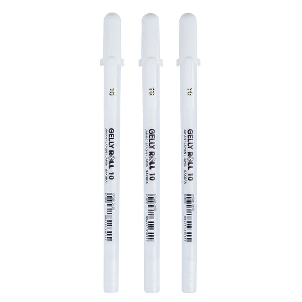 Sakura Gelly Basic white 10 Set 3 Stifte