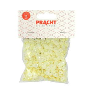Pailletten creme opak 30g 4000 Stück 6mm Paillettenschüssel Pailletten