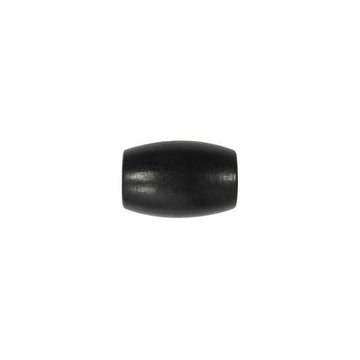 Holzolive 32x21mm schwarz, 5 Stück/Pkg. Lochgröße 5mm, Makrameeperlen Holzperlen Oliv