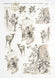 Reispapier A4 wintermotive braun, Decoupagepapier Rice Paper 25-30g/m2 per Stück