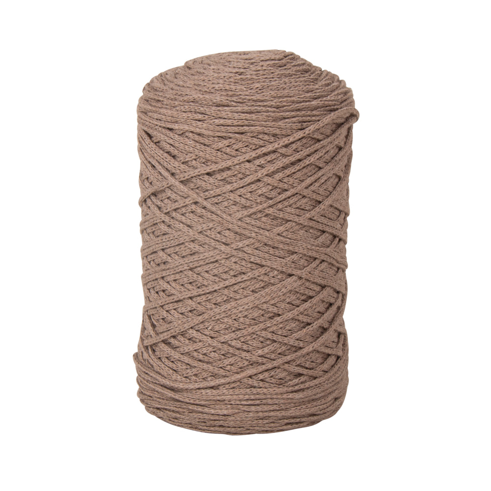 Braidy Garn taupe, geflochtenes Makrameegarn Knüpfgarn 250 g