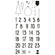 Silikonstempel Adventskalenderzahlen nordic