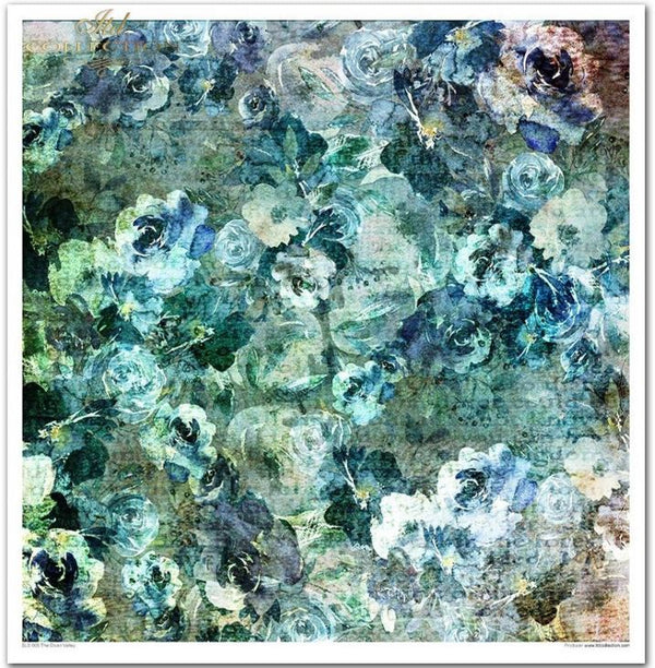 Scrapbookingpapier Set THE ELVEN VALLEY 30x30cm 200g 10 Stk/Pkg