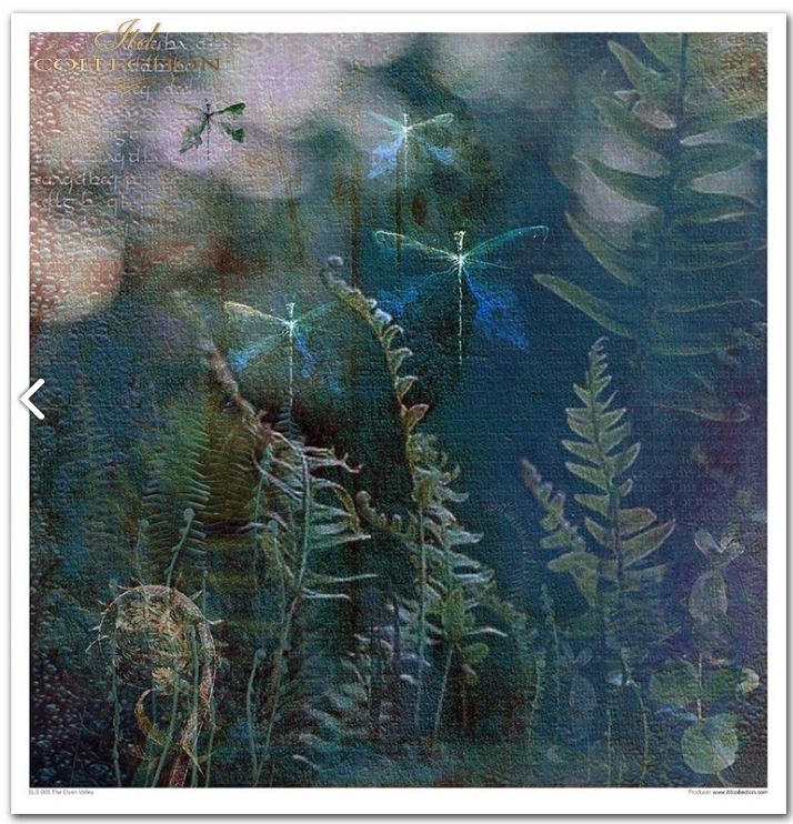 Scrapbooking-Papier-Set THE ELVEN VALLEY, 10 Stück/Packung, 30 x 30 cm, 200 g