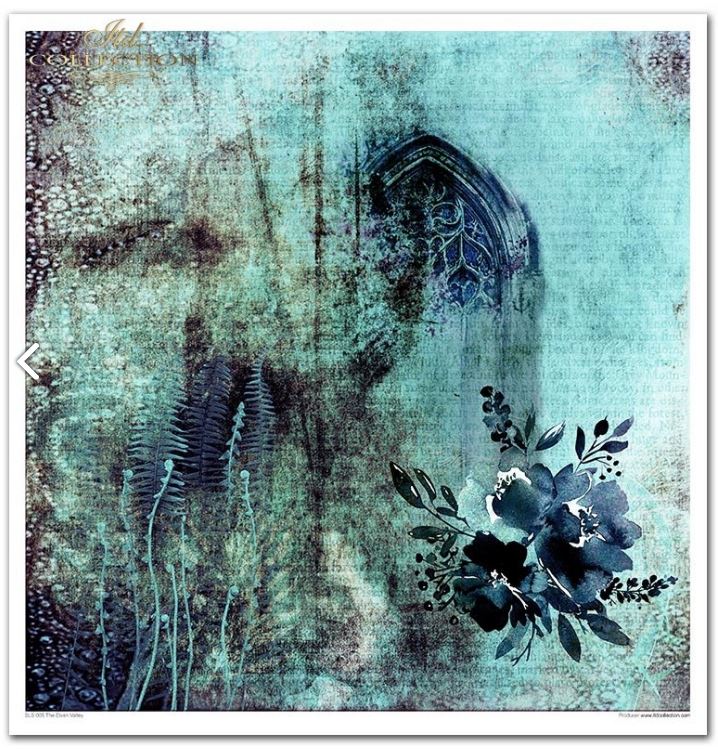 Scrapbooking-Papier-Set THE ELVEN VALLEY, 10 Stück/Packung, 30 x 30 cm, 200 g