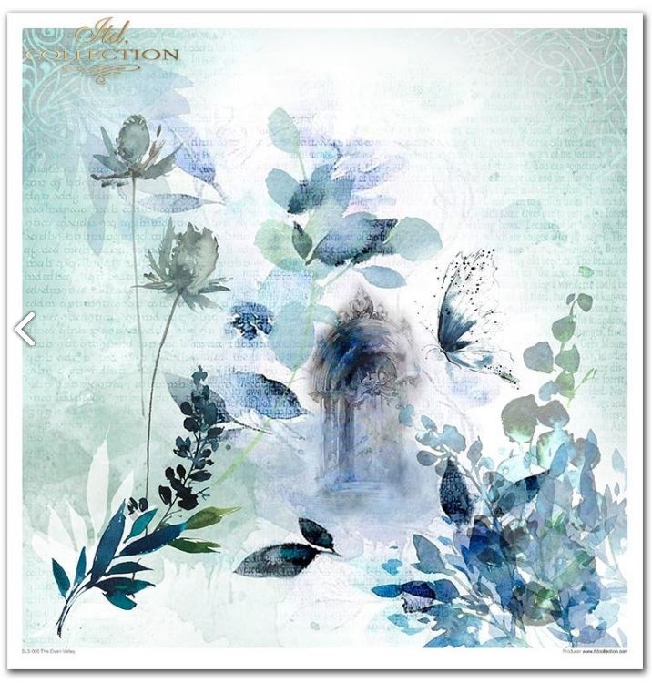 Scrapbooking-Papier-Set THE ELVEN VALLEY, 10 Stück/Packung, 30 x 30 cm, 200 g