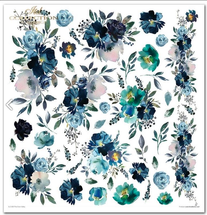 Scrapbooking-Papier-Set THE ELVEN VALLEY, 10 Stück/Packung, 30 x 30 cm, 200 g