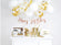 Happy Birthday - Set gold Deko, Komplettset Deko für 6 Personen, 60-teilig