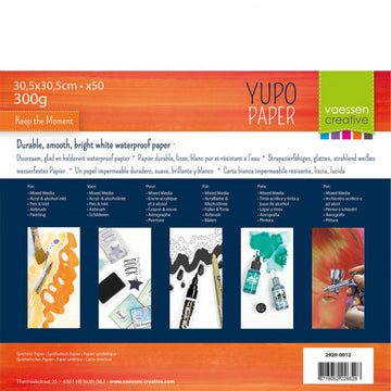 Yupo Papier 300g 30,5x30,5cm 50 Stück/Pkg.