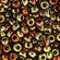 Miyuki Unions 6/0 Black California Gold, 4,5mm, Glasperlen 10g/Dose