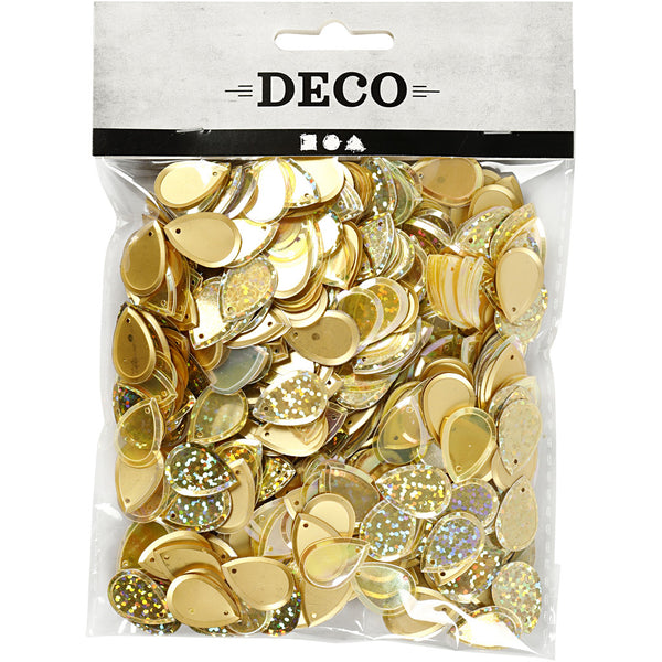 Pailletten Tropfen Mix 14x19mm, 50g/Btl.