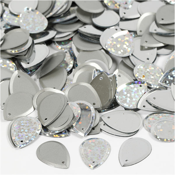 Pailletten Tropfen Mix 14x19mm, 50g/Btl.