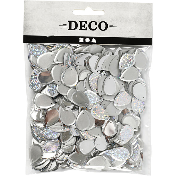 Pailletten Tropfen Mix 14x19mm, 50g/Btl.