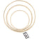 Bambusring 3er Set, 15,3+20,3+25,5cm Holzringe