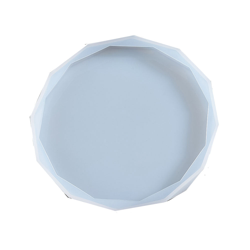 Silikon Gießform Coaster 12eck Facettenrand  12cm