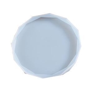 Silikon Gießform Coaster 12eck Facettenrand  12cm