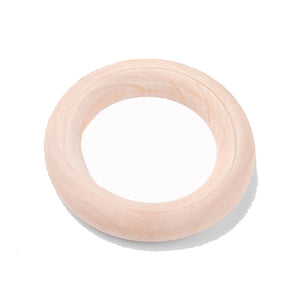 Holzringe natur  55mm/10mm innen 35mm Durchmesser 10Stück/Packung