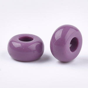 Acryl-Rondell Großloch cyclam 13x7mm, 22 Stück/Dose Acrylperle Rondellperlen