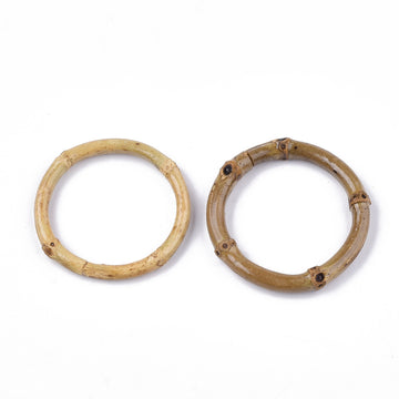 Bambusringe klein 5cm außen, 4cm innen, ca. 7mm stark, 3 Stück/Pkg. Holzringe