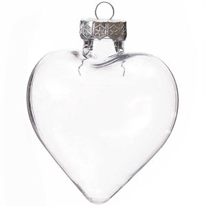 Acrylherz 9x10x5,5cm zum Befüllen, glasklar