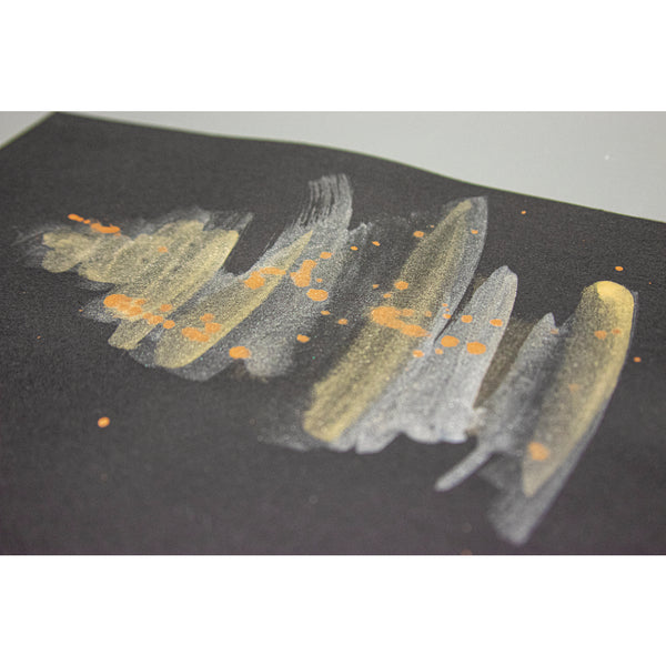 Wasserfarben metallic Goldtöne 5-Farben Palette inkl. Wassertankpinsel