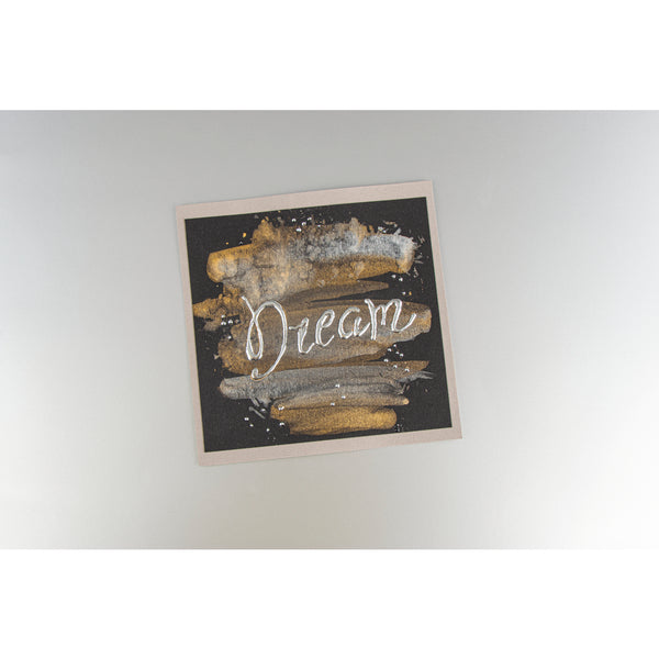 Wasserfarben metallic Goldtöne 5-Farben Palette inkl. Wassertankpinsel