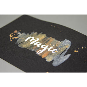 Wasserfarben metallic Goldtöne 5-Farben Palette inkl. Wassertankpinsel