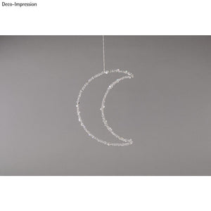 Drahtform Halbmond zum Hängen, stahl 19,5 x 25cm