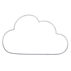 Drahtform Wolke zum Hängen, 30x17,5cm, stahl