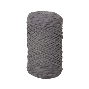 Braidy Garn grau geflochten Macramégarn Knüpfgarn 250 g