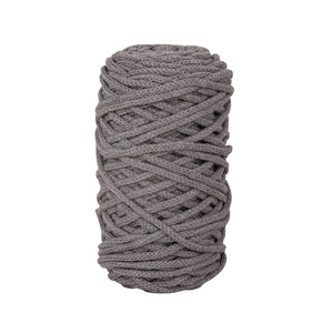 Braidy Garn grau geflochten Macramégarn Knüpfgarn 250 g