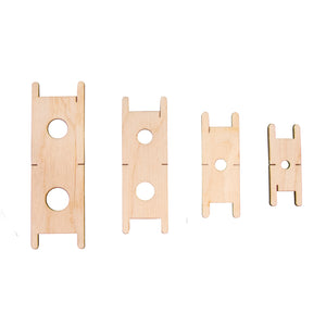 Quasten Maker aus Holz, 4 verschiedene Größen (3,5cm, 5cm,7cm,9cm)