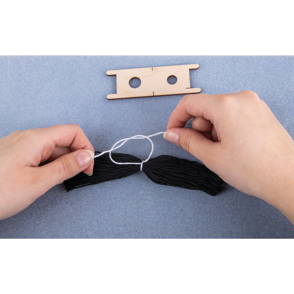 Quasten Maker aus Holz, 4 verschiedene Größen (3,5cm, 5cm,7cm,9cm)