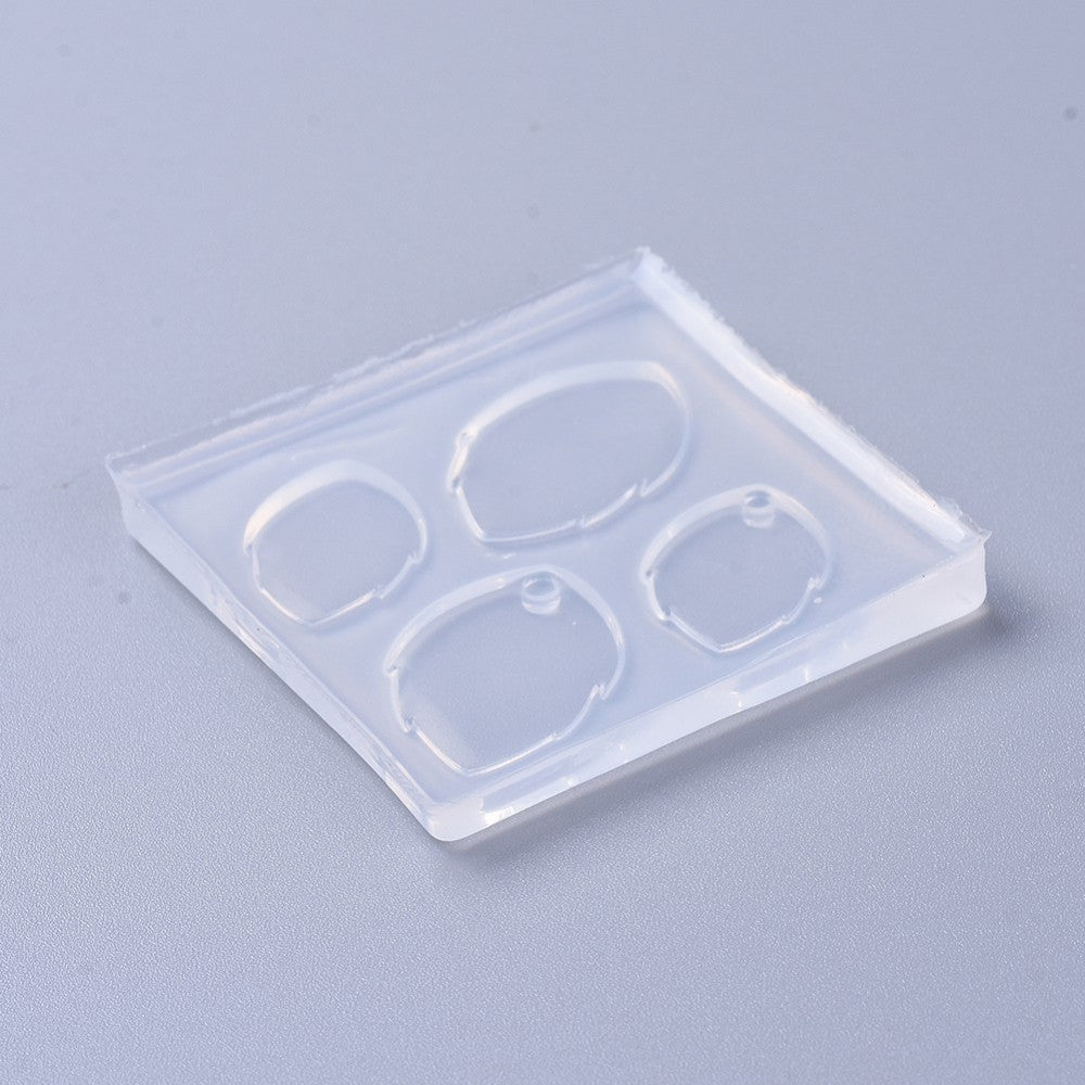 Silikon Gießform Blätter 4 Stück/Form Blattgröße ca. 2-2,5 cm