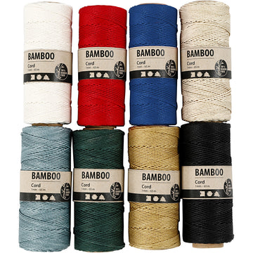 Bambuskordel 1mm 65m/Rolle