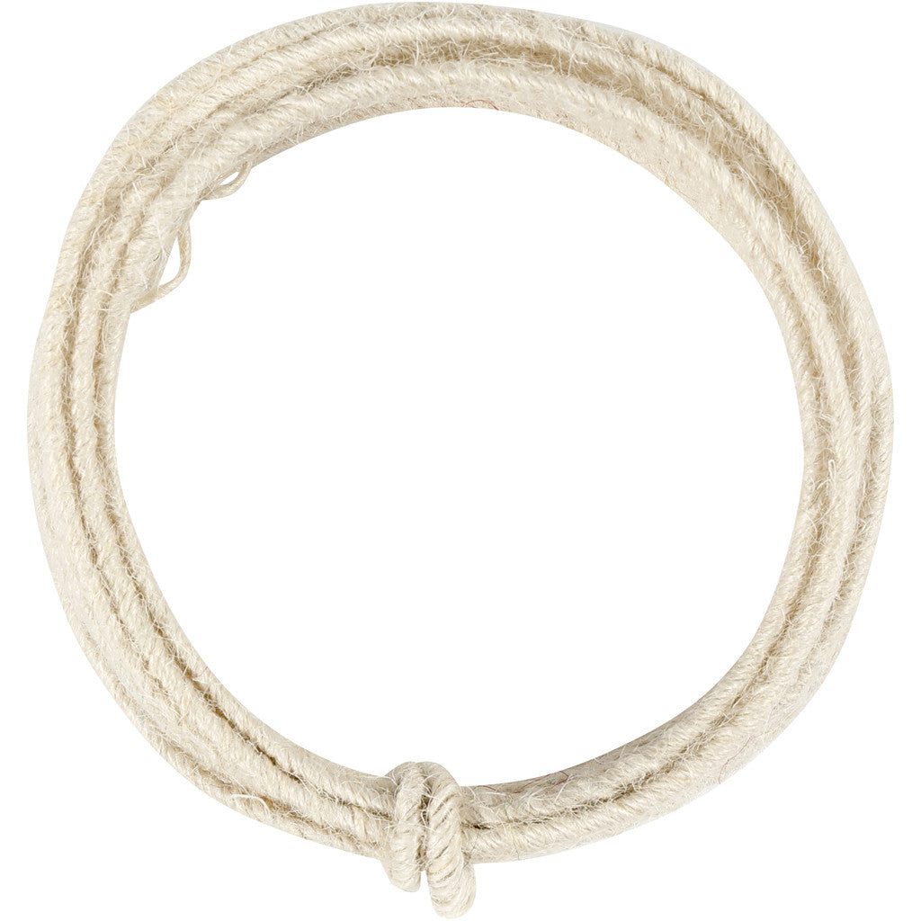 Jute-Draht, 2-4mm, 3m/Pkg.