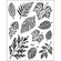 Viva Silikonstempel Blätter Transparente Stempel, 14 x18cm