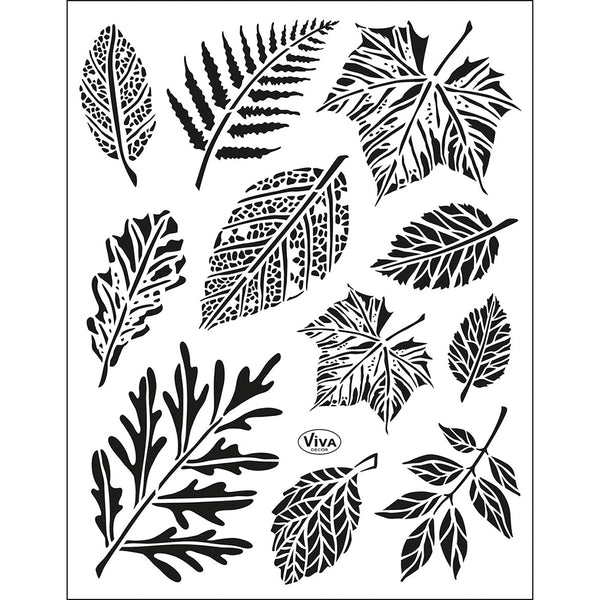 Viva Silikonstempel Blätter Clear stamps, 14 x18cm
